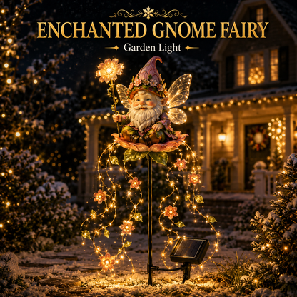 Enchanted Flower Fairy Solar Garden Light – Magical Glowing Outdoor Christmas Yard Decor