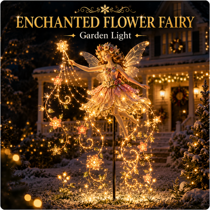 Enchanted Flower Fairy Solar Garden Light – Magical Glowing Outdoor Christmas Yard Decor