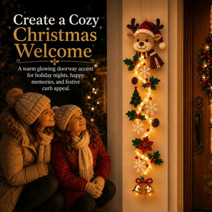 Glowing Christmas Door Hanger | 6 Festive Light Designs
